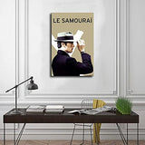 Famous 60s Old Movie Covers Le Samourai Custom Poster 0 Canvas Poster Bedroom Decor Sports Landscape Office Room Decor Gift Unframe:12×18inch(30×45cm)