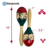 Wooden Maracas Musical Instruments for Toddlers, Children Percussion Set for Kids