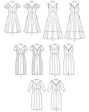 VOGUE PATTERNS V8997 Misses' Dress Sewing Template, Size A5 (6-8-10-12-14)