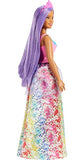 Barbie Dreamtopia Princess Doll (Curvy, Purple Hair), with Sparkly Bodice, Princess Skirt and Tiara, Toy for Kids Ages 3 Years Old and Up