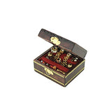 Wooden Dollhouse Accessories Cute Mini Jewelry Box Kid Toy for 1:12 Miniature Scene Model Accessories