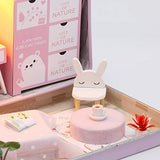 Cool Beans Boutique Miniature DIY Dollhouse Kit - Tin Box Style (Pink)