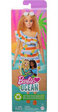 Barbie Doll, Kids Toys, Barbie Loves the Ocean Blonde Doll, Doll Body Made From Recycled Plastics, Summer Clothes and Accessories