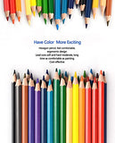 Muousco Colored Pencils, 48 Colors Set,Soft Core, Oil Based Leads, Art Coloring Drawing Pencils for Coloring Book, Sketch
