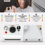 Polaroid Now I-Type Instant Camera - Black + Golden Moments Film - Holiday Everything Box Bundle