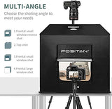 FOSITAN Photo Box, Photo Light Studio Box 35"/90cm 126 LED Light Photo Shooting Tent Table Top Photography Lighting Kit with 4 Background Paper and CRI95+ for Photography