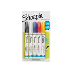 Sharpie 36671 Water-Based Poster Paint Marker, Assorted Colors, 5-Pack