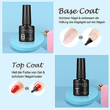 20pcs Gel Nail Polish Kit with U V Light Professional 36W Led Lamp Glitter Nail Polish Set White Black Nude Neutral Colors Summer Nail Rhinestones Manicure Tools Nail Art Kits