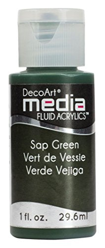Deco Art Media Fluid Acrylic Paint, 1-Ounce, Sap Green