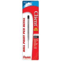 Pentel Bkc10bpa Black Medium Point Client™ Ball Point Pen Refill 6pK