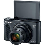 Canon PowerShot SX740 HS Digital Camera (Black) with 64 GB Card + Premium Camera Case + 2 Batteries + Tripod (Renewed)