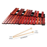 Mr.Power 25 Note Wood Xylophone G5- G7 Wooden Glockenspiel with Mallet, Case for School Student Band Professional Players