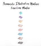 Prismacolor 14174 Premier Fine Line Illustration Markers, 05 Fine Tip, Assorted Colors, 8-Count