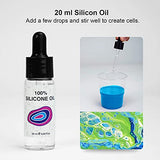 AUREUO Metallic Acrylic Pouring Paint Set 4 Colors (4 Oz./ 120 ml Bottles) High Flow Pre-Mixed Acrylic Paints & 9x12 Stretched Canvas, Silicone Oil and Supplies, All-in-One Pouring Kit