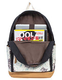 Leaper Floral School Backpack College Bookbag Shoulder Bag Satchel Daypack Pink