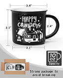 Nefelibata Camping Coffee Mug Christmas Gifts Camping Tea Cups Travel Drinking mugs for Couples, Ceramic Mug His and Hers Anniversary Present Gifts Set of 2
