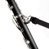 YANASON B Flat 17 Key Clarinet with 2 Barrels, Case, Stand, Strap, Reeds,8 Pads, 2 Cleaning Cloth and More