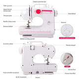 Gr8ware Mini Sewing Machine for Beginners Handheld Portable Sewing Machine Hand Lightweight Electric Sewing 12 Stitches 2 Speed with Foot Pedal for Kids Adults
