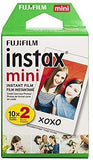 Fujifilm Instax Mini Lavender 7S Instant Camera with Film Twin Pack White (Renewed)