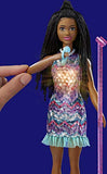 Barbie Singing Doll (11.5-in Brunette with Braids) with Music, Light-Up Feature, Microphone & Accessories, Gift for 3 to 7 Year Olds