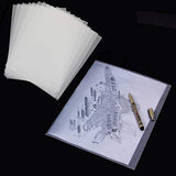 Waybas 100 PCS Tracing Paper, A4 Size Artists Tracing Paper Trace Paper White Translucent Sketching Tracing Paper Calligraphy Architecture Transfer Paper for Pencil Ink Markers (8.5 X 11.5 Inch)
