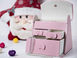 X•Rhea Girls Jewelry Box Jewelry Purse, Cute Trinket Box Little Girl Gifts for 4-9 Year Old Girl (Pink)