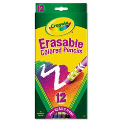 Crayola 68-4412 12 Piece Erasable Colored Pencils - 2 Pack