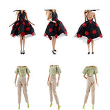 YAMASO 5 Sets Clothes Outfits Accessories for 11.5 Inch Girl Doll