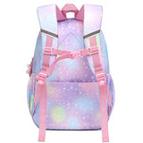 Backpack for Girls, Wraifa Rainbow Bookbag Elementary School Bag Princess Girl Backpacks Mochilas Para Niñas(Purple Heart, Elementary School)