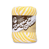 Lily Sugar 'n Cream Yarn Bundle 100% Cotton Worsted #4 Weight Includes Bamboo Knitting Gauge (Lily Mix 35)