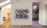 Jackson Pollock Number 34 - Canvas Wall Art Framed Print - Various Sizes (A0 47x33 inches)