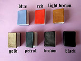 Miniature Book, Realistic Leather Diary 1:6 scale. Dollhouse Library Keychain