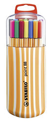 Stabilo 8820-021 Point 88 Zebrui Fineliner Pack of 20 with Hanging Tab