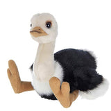 Bearington Ollie Plush Ostrich Stuffed Animal, 9 Inch