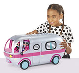 LOL Surprise OMG Glamper Fashion Camper with 55+ Surprises Fully-Furnished with Light Up Pool, Water Slide, Bunk Beds, Cafe, Bathroom, Closet, Vanity, BBQ Grill, and DJ Booth - Gift for Ages 6+