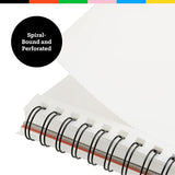Art-n-Fly 5.5 x 8.5 in Watercolor Sketchpad Mini Book - 2 pack x 35 Sheets Each- Spiral Bound and Microperforated - 300gsm / 140lb 8.5x5.5