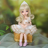 Babette Open Eyes and Version Imda 3.0 Bjd Sd Doll 1/6 Body Model Girls Boys Doll Shop Nude Doll White Skin No Face Up