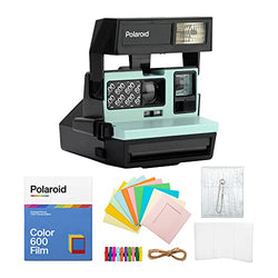Polaroid 600 Instant Camera (Arctic Blue) with Color Film and Accessory Bundle (3 Items)