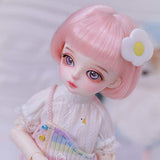 ZDD 25.8cm Girl BJD Doll 1/6 Handmade Pretty SD Dolls Ball Jointed Doll Birthday Toy, with Clothes Shoes Wig Makeup, Best Festival Gift - Miyo