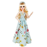 EVA BJD 57cm 22 Inch Doll Jointed Dolls - Including Clothes with Wig, Shoes,Accessories for Girls Gift (Holiday Wear-Blue)