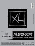 Canson XL Series Newsprint Paper Pad, for Charcoal and Pencil, Fold Over, 30 Pound, 9 x 12 Inch, 100 Sheets, 9" x 12", 0