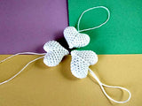 Miniature Hearts Set, Crochet Valentines Day Favor Ornament, Handmade Garland