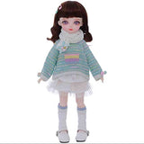 BJD Doll,Miyo sd 1/6 SD Dolls 10.63 Inch 15 Ball Jointed Doll DIY Toys with Clothes Outfit Shoes Wig Hair Makeup,Best Gift for Christmas