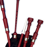 McWilliams BAGPIPES, PROFESSIONAL SCOTTISH HIGHLAND BAGPIPE FOR BEGINNERS ADULT WITH BAG (Rosewood P, Black)