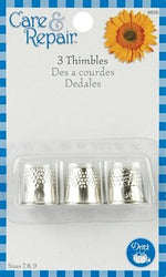 Dritz Thimbles Sizes 78 & 9 3/Pkg 9656D