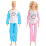 SOTOGO 23 Pieces Doll Clothes and Accessories for 11.5 Inch Girl Boy Doll Good Sleeping Playset Include 2 Pieces Sleeping Bag, 4 Sets Doll Pajamas Doll Sportswear and 13 Pieces Doll Washing Toys