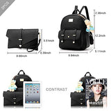 Bags for Teens Girls Purse Backpacks Mini PU Leather Fashion Small Bookbag with Wallet Set