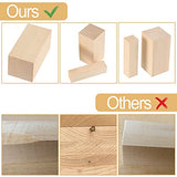 5PCS Basswood Carving Blocks - Small Unfinished Balsa Wood Blocks for Carving, Beginner or Expert Basswood Carving or Whittling kit