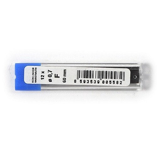 KOH-I-NOOR Fine Graphite Leads for 0.7mm Diameter 60mm F Mechanical Pencil