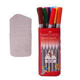 Faber Castell Color Marker Grip-Zone Fine Pen 0.4 mm (Pack of 10)